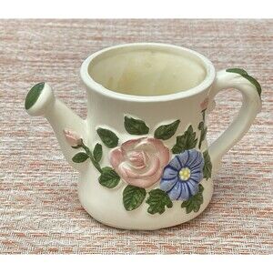 VTG Rubens Originals #2391 Japan Watering Can Vase Planter Flowers Ceramic